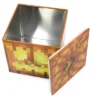 Ukonic Minecraft Jack O'Lantern Tin Storage Box Cube Organizer With Lid | 4 Inches