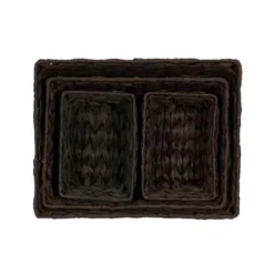 Household Essentials Set Of 4 Hyacinth Stained Baskets Brown 27 Household Essentials Set Of 4 Hyacinth Stained Baskets Brown -IRIS Storage Deals Store GUEST e13e508b bad2 43d4 996f f0dc31ee9c24