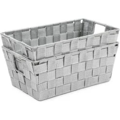 Farmlyn Creek Grey Woven Basket For Bathroom, Closet And Pantry Storage Organizer (11.4 X 6.5 X 4.5 In) -IRIS Storage Deals Store GUEST e1443a9b 690e 4d32 b13f 16d49d4b13c2