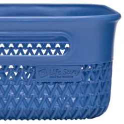 Life Story Lightweight Heavy Duty Storage Woven Basket 4 Quarts, Blue (14 Pack) -IRIS Storage Deals Store GUEST e2881507 2d38 41ae 9234 8581c2d57c87