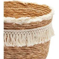 Okuna Outpost 2-Pack Boho Themed Style Woven Baskets For Storage, Home Decorative Organizer (2 Sizes) -IRIS Storage Deals Store GUEST e3a19338 1626 4cf2 945f c922f43204d4