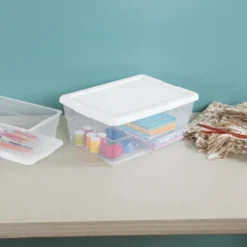 Sterilite 16 Quart Stackable Clear Plastic Storage Tote Container With Opaque Latching Lid For Home And Office Organization 11 Sterilite 16 Quart Stackable Clear Plastic Storage Tote Container With Opaque Latching Lid For Home And Office Organization -IRIS Storage Deals Store GUEST e4222ebb b9c6 428f adde 8a31c39378ab