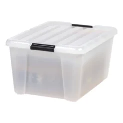 IRIS 45qt Stack And Pull Storage Bin Clear -IRIS Storage Deals Store GUEST e42dcea6 3f6e 41ba 8390 c95b8f7205b3