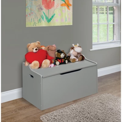 Bench Top Toy Box - Gray 2 Bench Top Toy Box - Gray - Image 2