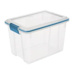 Sterilite 20 Quart Stackable Clear Plastic Storage Tote Container With Clear Gasket Latching Lid For Home And Office Organization, Clear -IRIS Storage Deals Store GUEST e4ddfdfc 0f97 4cc5 80f3 150e8f8e1bef