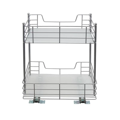 Household Essentials 15" 2-Tier Pantry Organizer Nickel 5 Household Essentials 15" 2-Tier Pantry Organizer Nickel - Image 5