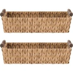 American Atelier Water Hyacinth Wicker Basket With Carry Handles, Rectangular Woven Storage Baskets, Laundry Storage Or Pantry Bin 15 American Atelier Water Hyacinth Wicker Basket With Carry Handles, Rectangular Woven Storage Baskets, Laundry Storage Or Pantry Bin -IRIS Storage Deals Store GUEST e5d92f8a bd6b 4329 9661 dde0a357667a