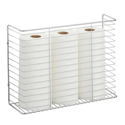 MDesign Metal Wall Mount Magazine Holder, Storage Organizer Rack 7 MDesign Metal Wall Mount Magazine Holder, Storage Organizer Rack - Image 7