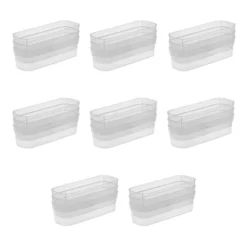 Sterilite 13538608 Narrow Storage Trays With Sturdy Banded Rim And Textured Bottom For Desktop And Drawer Organizing, Clear (24 Pack) -IRIS Storage Deals Store GUEST e7780c36 e10a 4695 a956 028696bbffa3