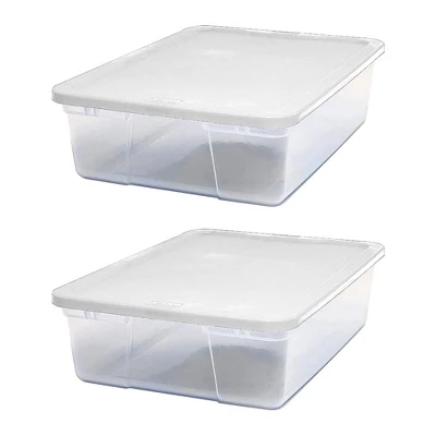 Homz Snaplock Multipurpose 28 Quart Clear Stackable Storage Container Bins For Indoor Home Organization 1 Homz Snaplock Multipurpose 28 Quart Clear Stackable Storage Container Bins For Indoor Home Organization