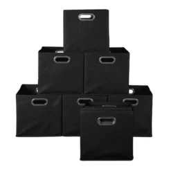 Niche Cubo 12pk Foldable Fabric Storage Bin With Label Holder Black -IRIS Storage Deals Store GUEST e84c68ae 5e9b 4ff9 898e 8d2aff50e9d9