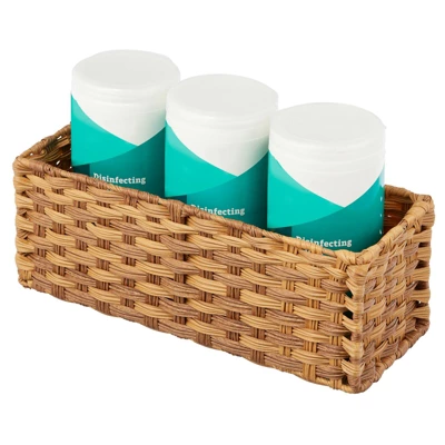 MDesign Woven Seagrass Toilet Tank Storage Basket For Bathroom 5 MDesign Woven Seagrass Toilet Tank Storage Basket For Bathroom - Image 5