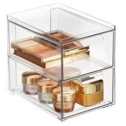 MDesign Plastic Stackable Bathroom Vanity Storage Organizer With Drawer 16 MDesign Plastic Stackable Bathroom Vanity Storage Organizer With Drawer -IRIS Storage Deals Store GUEST e934c161 846e 4061 8bb7 c808e90790e3