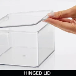 MDesign Plastic Stackable Bathroom Organizer Bin, Hinged Lid - 8 Pack 13 MDesign Plastic Stackable Bathroom Organizer Bin, Hinged Lid - 8 Pack -IRIS Storage Deals Store GUEST e939b16e 8427 4bcb b50f 2ab3c2797a06