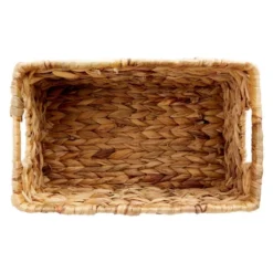 Juvale 2 Pack Small Rectangular Wicker Baskets For Shelves, 6 Inch Wide Hand Woven Water Hyacinth Baskets -IRIS Storage Deals Store GUEST e9591cc7 703d 421b 990d e008fee9b904