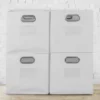 Niche Cubo 4pk Foldable Fabric Storage Bin With Label Holder White