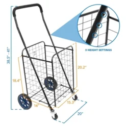 Mount-It! Rolling Utility Shopping Cart For Groceries And Other Supplies | Portable Grocery Cart Rolls Smoothly | Foldable And Easy To Store -IRIS Storage Deals Store GUEST e9b9afb2 5450 4079 a512 5525d89b4be5