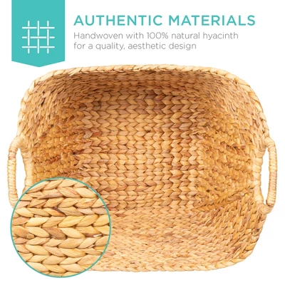 Best Choice Products Portable Large Hand Woven Wicker Braided Storage Laundry Basket Organizer W/ Handles 4 Best Choice Products Portable Large Hand Woven Wicker Braided Storage Laundry Basket Organizer W/ Handles - Image 4