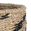 Black Rope & Seagrass Basket - Foreside Home & Garden