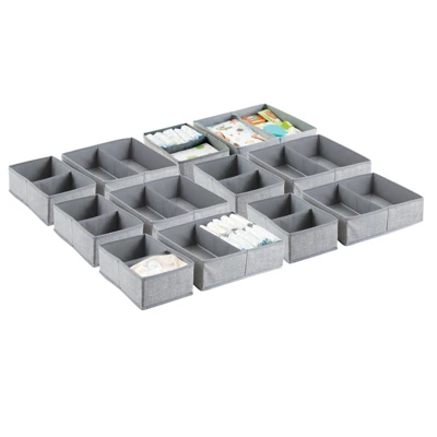 MDesign Fabric Dresser Drawer/Closet Storage Organizer, Set Of 12 7 MDesign Fabric Dresser Drawer/Closet Storage Organizer, Set Of 12 - Image 7