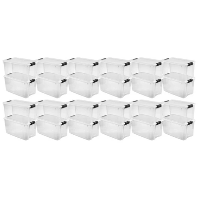 Sterilite 70 Quart Clear Plastic Stackable Storage Container Bin Box Tote With White Latching Lid Organizing Solution For Home & Classroom 5 Sterilite 70 Quart Clear Plastic Stackable Storage Container Bin Box Tote With White Latching Lid Organizing Solution For Home & Classroom - Image 5