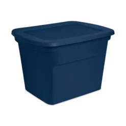 Sterilite 18 Gal Stackable Storage Box Container W/ Handle
