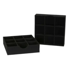 Household Essentials Set Of 2 9-Section Drawer Trays Black Linen 11 Household Essentials Set Of 2 9-Section Drawer Trays Black Linen -IRIS Storage Deals Store GUEST ebe5c1f3 55bb 46f9 9750 5c1c9b74636b