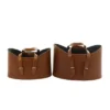 Set Of 2 Leather Storage Baskets - Olivia & May