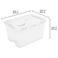 Sterilite 48 Quart Multipurpose Stackable Storage Box Tote Container With Hinged Lid And Handles For Home And Office Organization, Clear (6 Pack) 7 Sterilite 48 Quart Multipurpose Stackable Storage Box Tote Container With Hinged Lid And Handles For Home And Office Organization, Clear (6 Pack) -IRIS Storage Deals Store GUEST ec6c0bfb 2cc1 4b65 bfd2 822180dc2c8d
