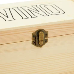 Bright Creations Wood Single Bottle Wine Gift Box, Pinewood Wooden Wine Crate Stoarge Case With Clasp For Birthday, Wedding, Housewarming -IRIS Storage Deals Store GUEST ec832a56 1bb8 4b41 9bf6 398fef0bfb0f