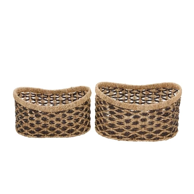 Set Of 2 Sea Grass Storage Baskets - Olivia & May 9 Set Of 2 Sea Grass Storage Baskets - Olivia & May - Image 9