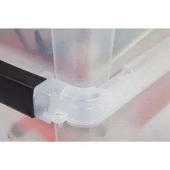 IRIS USA Remington Store-It-All Tote, Black/Green -IRIS Storage Deals Store GUEST eea8f91f 9035 41fc b0d4 867cb768831d