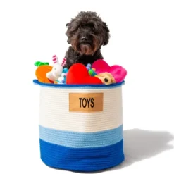 Midlee Blue 3 Tone Toys Basket -IRIS Storage Deals Store GUEST eec96fc6 dfc5 4304 9c77 74b176c51cab