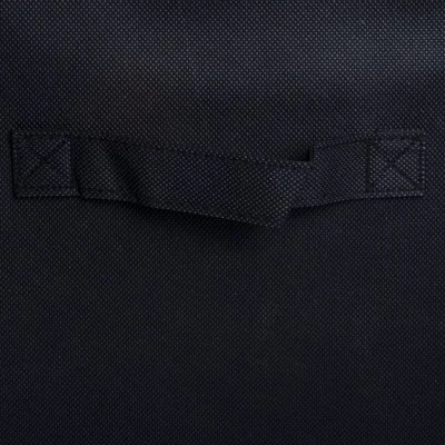 Set Of 2 11" X 11" X 11" Nonwoven Pp Square Storage Cube Solid Black - Design Imports 5 Set Of 2 11" X 11" X 11" Nonwoven Pp Square Storage Cube Solid Black - Design Imports - Image 5