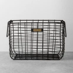 Wire Storage Basket Black - Hearth & Hand With Magnolia 10 Wire Storage Basket Black - Hearth & Hand With Magnolia -IRIS Storage Deals Store GUEST efe86eae 04b3 4a40 b0c6 ffcdb651f04d