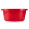 Little Giant P65RED 6.5 Gallon DuraFlex Plastic All Purpose Utility Tub With Hand Grips For Farm, Ranch, Garden, Home, Or Shop, Red