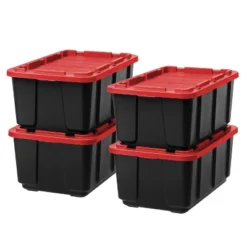 IRIS USA 27Gal/108qt Large Heavy-Duty Storage Plastic Bin Tote Container For Garage With Durable Lid -IRIS Storage Deals Store GUEST f2621cdf bb80 431a bb8e 3c6a1ae7c724