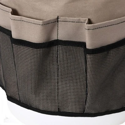 Household Essentials Bucket Caddy Tan/Black 5 Household Essentials Bucket Caddy Tan/Black - Image 5