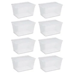 Sterilite Plastic Stacking Storage Container With Latching Lid For Seasonal Decorations And Space Saving Organization -IRIS Storage Deals Store GUEST f2c088e6 7c2d 42e8 9f8b f1e97da5a79a