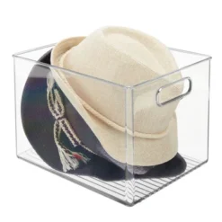 MDesign Plastic Storage Organizer Bin With Handles For Closets -IRIS Storage Deals Store GUEST f2e436cb cbd9 47be ae23 23aae7f62416