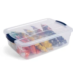 Rubbermaid Cleverstore Home Office Organization 16 Quart Latching Stackable Plastic Storage Tote Container With Lid , Clear (12 Pack) -IRIS Storage Deals Store GUEST f2fd11ce 194c 40f3 9592 e5243dfe3610