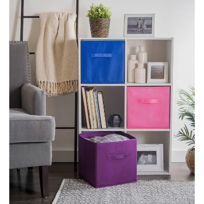 Set Of 2 11" X 11" X 11" Nonwoven Pp Square Storage Cube Solid Black - Design Imports 7 Set Of 2 11" X 11" X 11" Nonwoven Pp Square Storage Cube Solid Black - Design Imports - Image 7