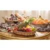 Vintiquewise Seagrass Fruit Bread Basket Tray With Handles