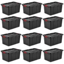 Sterilite 15 Gallon Stackable Industrial Tote With Latches, Tie Down Holes, And Indexed Lids For Heavy-Duty Storage Needs 12 Sterilite 15 Gallon Stackable Industrial Tote With Latches, Tie Down Holes, And Indexed Lids For Heavy-Duty Storage Needs -IRIS Storage Deals Store GUEST f4dc08b8 e3a1 4372 a987 69e6b8fc4116