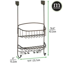 MDesign Metal Hanging Over Door Shower Caddy Organizer -IRIS Storage Deals Store GUEST f615d095 fbc6 4584 b983 d728795c1b78