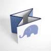 Bacati - Elephants Blue/Gray Storage Box Small