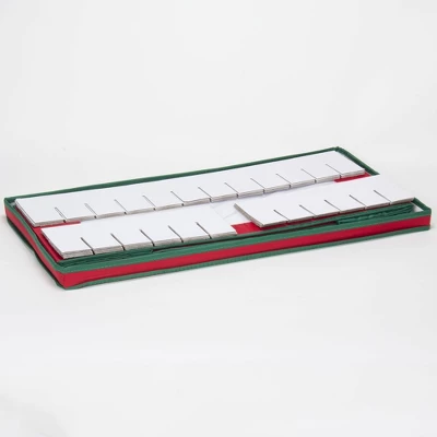 Household Essentials 36 Pocket Ornament Chest Red 2 Household Essentials 36 Pocket Ornament Chest Red - Image 2