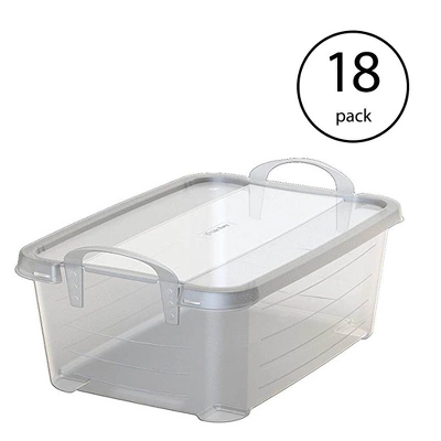 Life Story 14 Quart Clear Stackable Organization Storage Box Container (18 Pack) 1 Life Story 14 Quart Clear Stackable Organization Storage Box Container (18 Pack)