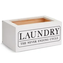 Farmlyn Creek Dryer Sheet Holder For Laundry Room Organization, Farmhouse-Style Decor, Dryer Sheet Box Cover, Holds 120 Sheets, White, 8x5x4 In -IRIS Storage Deals Store GUEST f9661684 30e4 4436 8a8e 8d64caabab49