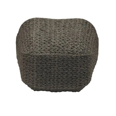 Household Essentials Tall Scoop Basket Paper Rope Gray 2 Household Essentials Tall Scoop Basket Paper Rope Gray - Image 2